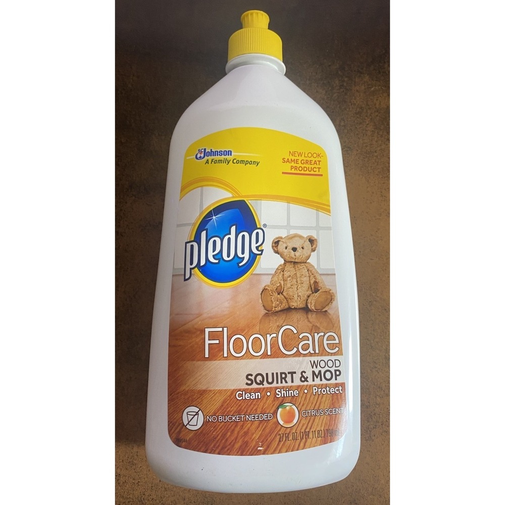 Pledge Floor Care WOOD Squirt & Mop Clean Shine 27oz Citrus Scent DISCONTINUED